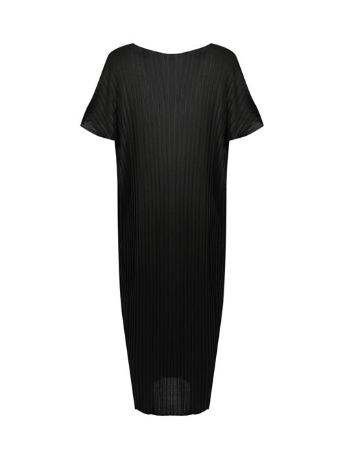 Abito Galatea in tessuto tecnico plissé con stampa Liviana Conti | F6SG46Y69-0